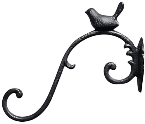 iplusmile Soporte Colgante Para Maceta Gancho De Hierro Decorativo Ahorra Para Pájaros o Flores Fácil De Instalar