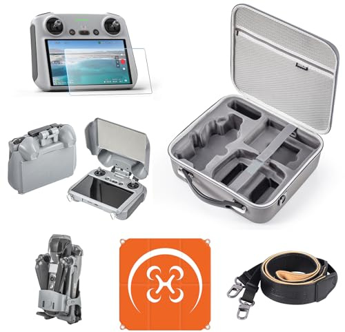 DJI Air 3S Combo RC 2 Zubehör Set, Aufbewahrungstasche, Propellerhalter, Halsgurt, Sonnenblende, Landeplatz, Display-Schutzfolie