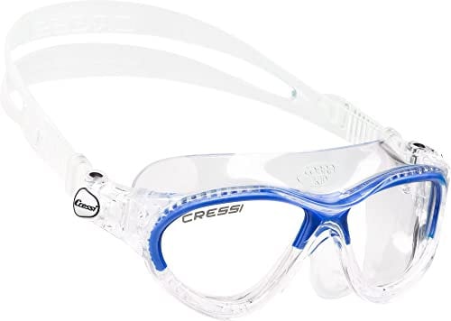 Cressi Cobra Kid Gafas de Piscina para Niños, Color Transparente / Azul, Talla Única
