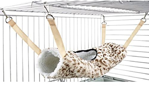 Little Friends Tunnel Tube Rat Ferret Toy, Cheetah Print