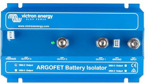 Victron Energy ArgoFET Batterietrenner 100-2AC (2 Batterien 100 Amp), Einzelhandel