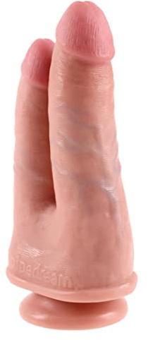 Pipedream King Cock Double Penetrator, Flesh
