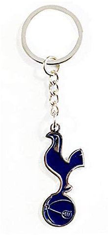 Metall-Schlüsselanhänger mit Tottenham Hotspur FC Design (Einheitsgröße) (Marineblau/Silber)