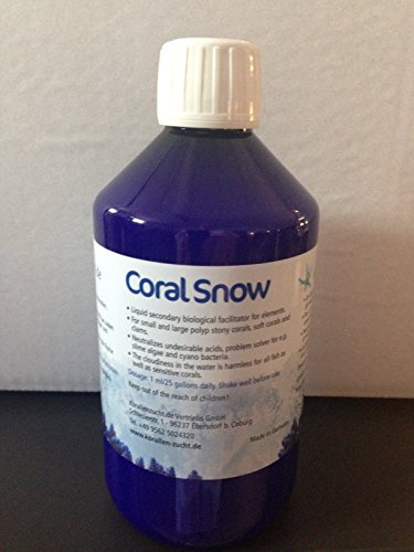 Korallenzucht.de Coral Snow, 1er Pack (1 x 250 ml) für kleinpolypige und grosspolypige Steinkorallen, Weichkorallen und Muscheln, sowie Problemlösungen im Meerwasseraquarium