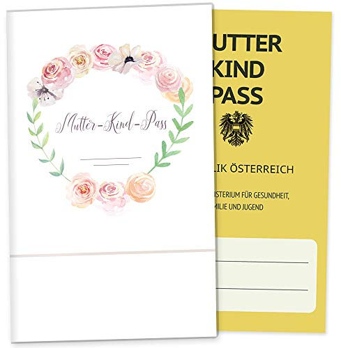 Olgs Mutter-Kind-Pass Hülle Cute Boho | Schutzhülle für den österreichischen MuKiPass, schöne Geschenkidee für Schwangere (MuKi-Pass Österreich ohne Personalisierung, ohne Motiv)