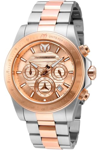 TechnoMarine Montre Homme - Quartz Analogique - Bracelet en Acier Inoxydable - TM-219007
