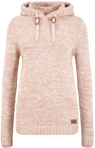 OXMO OXPhilia Damen Strickpullover Grobstrick Pullover mit Kapuze