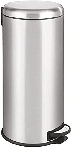 Basic-Treteimer Edelstahl 30L URBAN mit gewölbtem Deckel Eimer