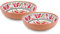 Purely Home Mediterranean - Outdoor/Camping/Picnic - Melamine/Plastic Low Bowls (2)