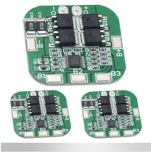 DAOKAI 3 Pcs 4S 14.8V 16.8V 10A 18650 Lithium Battery Protection Board BMS PCM PCB Protection Board 18650 Charger Module for Li-ion Lithium Battery with Nickel Strip