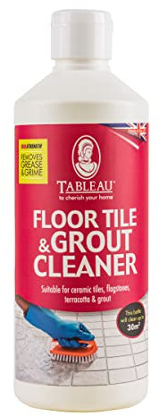 Tableau Floor Tile And Grout Cleaner 500ml. Perfect For Ceramic Tiles, Flagstones, Terracotta and All Types Of Grout. High Strength Cleaning Products For Home And Bathroom.