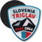 Triglav Slovenien/Klett-Patch gestickt 61 x 55 mm/Klett Patch Patches Abzeichen Aufnäher Applikation zum aufkleben aufnähen auf Kleidung Rucksack Tasche/COH