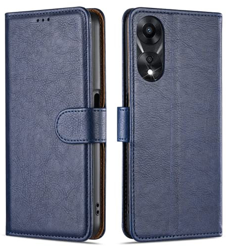 Case Collection for Oppo A58 5G / Oppo A78 5G Phone Case - Premium Leather Folio Flip Cover | RFID-Technology | Kickstand | Money and Card Holder Wallet