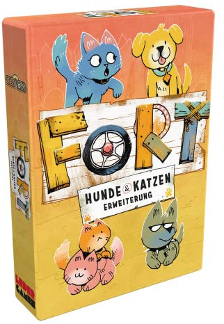 Spielworxx, Fort – Hunde und Katzen, Erweiterung, Familienspiel, Kartenspiel, 2-4 Spieler, Ab 10+ Jahren, 20-40 Minuten, Deutsch, Mehrfarbig, Bunt