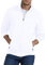 CTU Mens Sweatshirt Full Zip Active Stretchable Jacket Lightweight Long Sleeve Jacket White XL