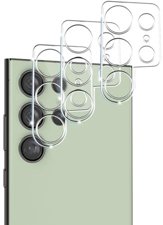 Yiunssy Verre Trempé pour Samsung Galaxy S24 Ultra Caméra de téléphone Protecteur [3 Pièces],9H Dureté/sans Bulles/Anti Rayures, Protection écran pour Samsung Galaxy S24 Ultra fortement recommandé