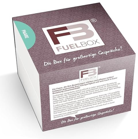 Fuelbox 176 Fragen für Paare – Paarzeit Karten mit tiefgründigen & unterhaltsamen Fragen