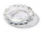 CDXHOME Crystal Glass Ashtray, Elegant Gold-Crystal Cigar Cigarettes Holder for Home & Office Desktop Tabletop Décor(Crystal Clear,4.7inch)