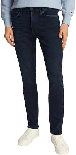 Tommy Hilfiger Herren Straight Denton Jeans Washes Gerade, Denim (Blue Black), 32W / 34L