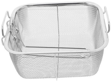 MOLUCKFU Stainless Steel Mesh Strainer Kitchen Gadgets Sink Drainer Basket Frying Chip Basket Food Catcher for Chicken Frying