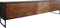 DELIFE TV-Tisch Vaag Sheesham Natur Mango Schwarz 200 cm 4 Türen Lowboard