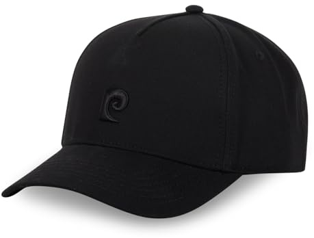 pierre cardin underwear Cap Herren und Damen, Baseball, Schwarz 04 | Unisex, Erwachsene 55,5-60cm, 100% Baumwolle, Verschluss Strapback, Schweißband, Gebogener Schirm