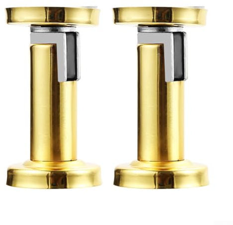 Silent Magnetic Door Stop, Soft Catch Design, Stainless Steel, 2 Pack (gold)