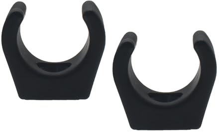 GWYAN 2 Pcs Black Boat Ladder Clips Nylon Ladder Paddle Stowage Clips Boat Stowage Clip Suitable for 7/8 Inch Pipe