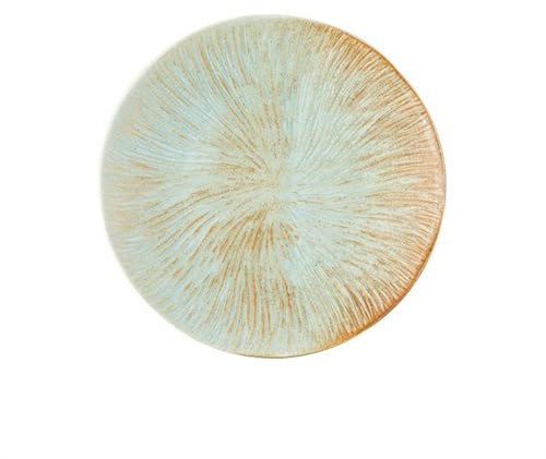 Assiettes plates Assiette à Steak Vintage en céramique verte de haute qualité, vaisselle d'hôtel, assiette à Steak de luxe légère européenne Service de Vaisselles(10 inch)