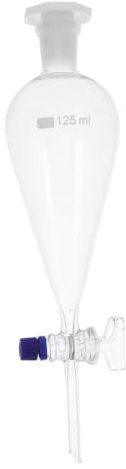 Gatuida Embudo Separador De Vidrio Borosilicato De Grifo De Vidrio Para Experimentos Científicos y Separación De Líquidos De Diferentes Densidades
