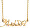 Kiddo Sky Collana con Nome Personalizzato per Donna Delicata Farfalla in Acciaio Inossidabile con Ciondolo a Cuore Gioielli Regali per Moglie Collane Personalizzate per Compleanno Natale - Oro
