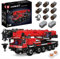 Mould King 17074 MOC Technik Ferngesteuert Kran Bausteine Spielzeug RC LKW Autokran Baufahrzeug Crane Technologie Klemmbausteine Bausatz mit Fernbedienung und 8 Motoren (3218Teile)