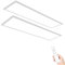 LEOEU 2x LED Panel Deckenleuchte 120x30CM, Deckenlampe mit Fernbedienung 40W 4800LM, Deckenlampe Dimmbar 3000K - 6500K, Deckenleuchte Büro mit Speicherfunktion, Deckenpanel für küche Wohnzimmer