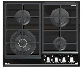 Teka 112570169, Gaskochfeld, 60 cm GZC 64320 XBC BK (E4), Urban black/ceramic glass