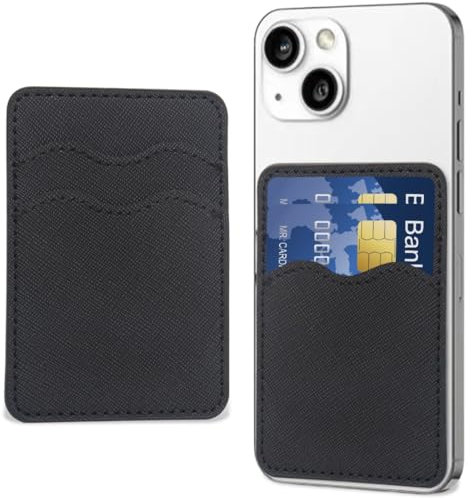 XENQITO 1 Pezzi Porta Carte di Credito per Cellulare, Portafoglio per Smartphone, Porta Carte per Cellulare Adesivo Portafoglio, Porta-Carte Adesivi per Cellulari, Wallet per Cellulare da incollare