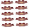SUPVOX 10 Piezas Platos Desechables de Flor de Margarita Paquete de Cumpleaños Infantiles y Picnics Platos Decorativos para Postres y Pasteles Limpieza y Uso