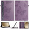 DayQiQiPu Funda para ZTE Nubia RedMagic Gaming Pad Pro 10.9 Pulgadas – Estuche Tipo Folio Cuero PU Patrón de Mariposa, Cubierta Cartera con Solapa, Carcasa Protectora con Soporte Morado