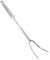 YWJLQH Herramienta de Cocina en Acero Inoxidable, Tenedor de Dos Puntas para Preparar y Servir Carne, Mango de Acero 40cm