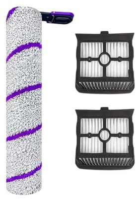 XTYHZEUFX Main Side Brush Filter Mop Cloth Kit,Soft Velvet Roller Brush Filter,Compatible For Narwal, S20 Pro Cordless Vacuum Mop Replacement Parts(Set 1)