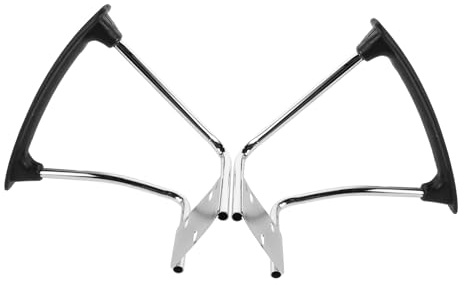 HOLIDYOYO 2 Stück Ergonomische Armlehnenhalterungen aus Edelstahl für Bürodrehstuhl Vielseitig Kompatibel Einfache Montage Verbesserte Stabilität und Komfort für Büro und Gaming