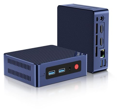 Beelink Mini S13 Mini PC, Intel Twin Lake N150(4C/4T up to 3.6GHz) Mini Computer Windows 11 Home, 16G DDR4 500GB M.2 SSD Office Mini Desktop PC 4K Dual Display WiFi6 BT5.2 RJ45 2.5G