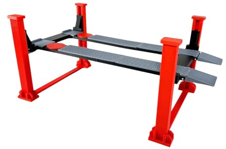 Fenteer RC-Miniatur-Hebebühne, tragbar, RC-Autoständer, für 1/18-Modellautos, robuster, Leichter, manueller Hebetisch, Hebebühne, Vier Beiträge