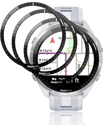 Teenrpov 3 Pièces Protection Écran pour Garmin Forerunner 965 Verre Trempé | HD, Résistant aux Rayures, Anti-huile, Anti-salissures, Résistant à L'eau, Protection écran pour Garmin Forerunner 965