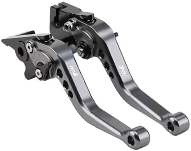RORVECQ Für Yamaha Für Tenere 700 Für World Raid XTZ700/SP 2019–2025 Verstellbarer Kupplungs- Und Bremshebel Für Motorräder(GRAU)