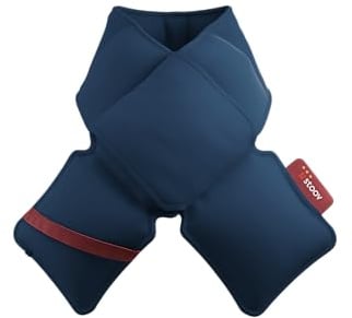 Stoov Kokoon³ - Kabelloser Wärmeschal - Infrarotwärme - Midnight Blue | Infrarot-Wärmetechnolgie - Wiederaufladbarer Wärmeschal für Nacken und Schultern - Mit automatischer Abschaltung - 20 x 140