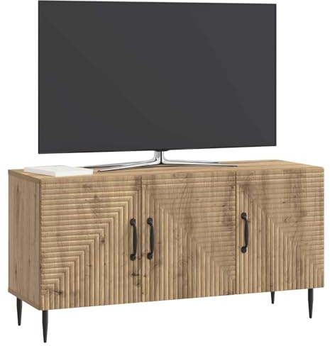 vidaXL TV-Schränk Artisan-Eiche 99 x 34,5 x 50 cm Holzwerkstoff, Vintage Rechteckiger TV-Schrank, platzsparende Medienkonsole, stylisches Möbelstück für Dein Wohnzimmer