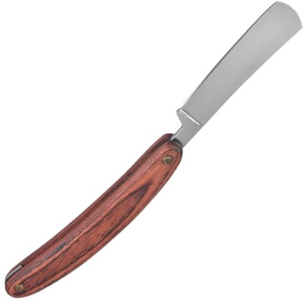 OATIPHO Rasoir Coupe-Choux Manuel Vintage pour Barbe Lame Unique, Poignée Ergonomique Antidérapante pour Rasage Précis Chez Soi Salon