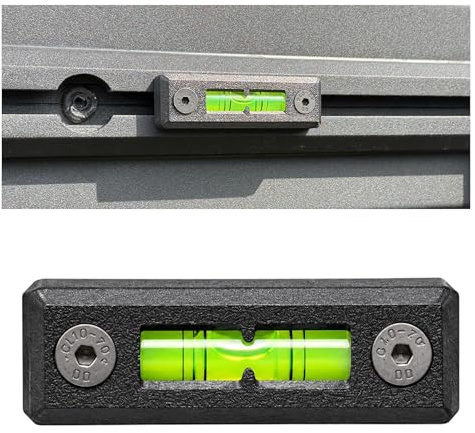 Roof Top Tent Level Kit | Rooftop Tent Bubble Spirit Level | T-Track Mount | UK Made | Overlanding & Camping