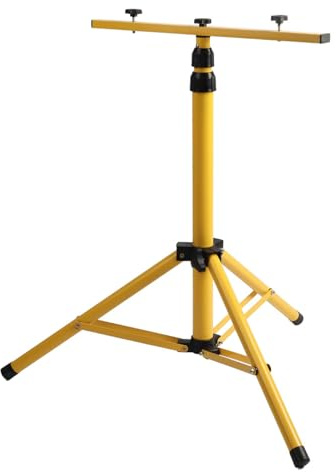 Generic Treppiede Telescopico per Illuminazione Stabile in Cantieri e Magazzini in Ferro, Altezza Regolabile da 60 a 150 Cm