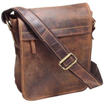 Greenburry Vintage Umhängetasche Leder 23 cm